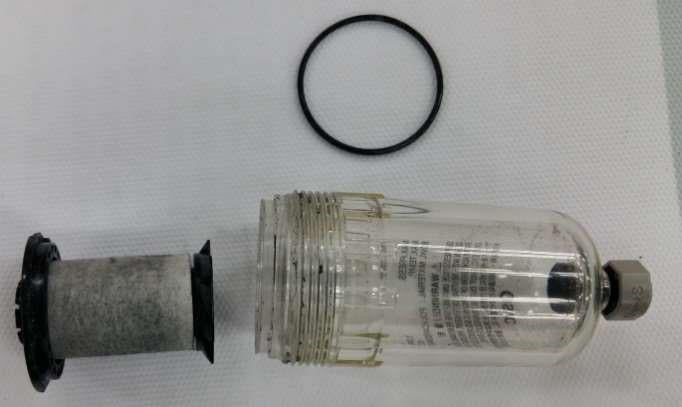 Air filter disassembled